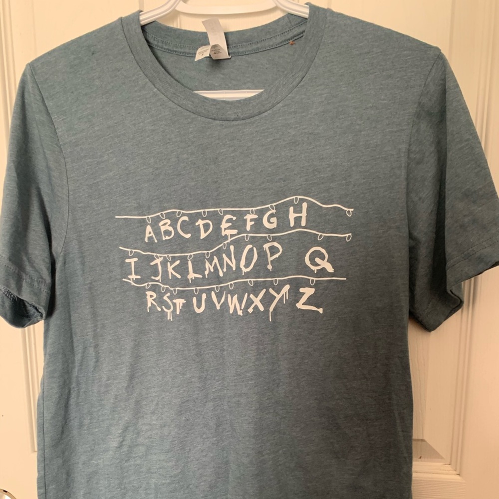 stranger things graphic t-shirt